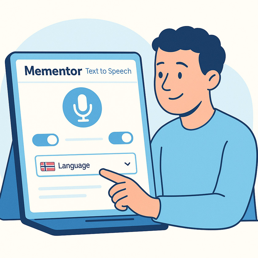 Mementor tekst-til-tale