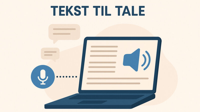 Tekst til tale – Gjør innhold tilgjengelig og levende