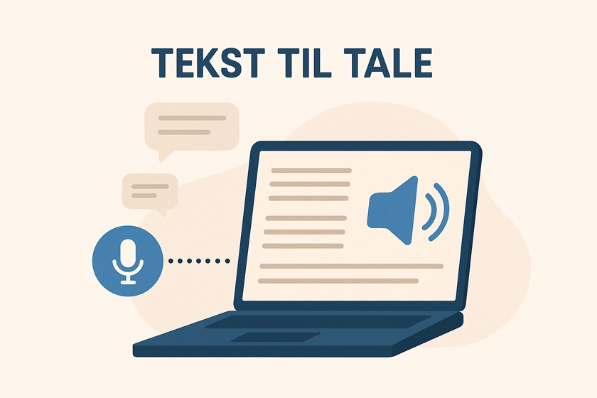Tekst til tale illustrasjon